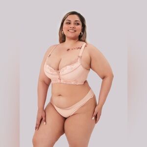 Comfit™ Tamara Ultra Supportive Bra Light Pink Lace 34D Brand New 🌟